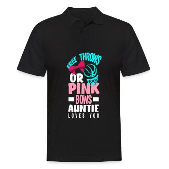 Le sexe rose ou bleu révèle la tante de la fête de bébé - Polo Homme - noir - Devant - Kai (181cm)