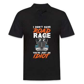 Truck Driver Trucker Truck Driver Driver - Men's Polo Shirt - black - Front - Kai (181cm)