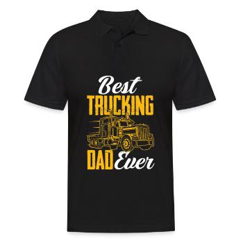 Chauffeur de camion Camionneur Chauffeur de camion Chauffeur - Polo Homme - noir - Devant - Kai (181cm)