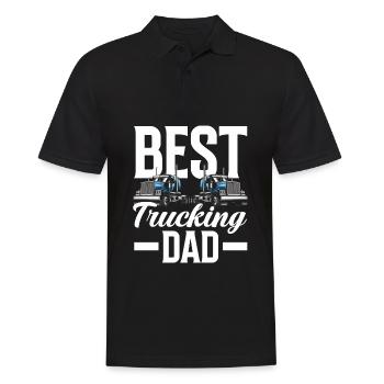 Truck Driver Trucker Truck Driver Driver - Men's Polo Shirt - black - Front - Kai (181cm)