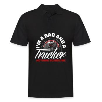 Truck Driver Trucker Truck Driver Driver - Men's Polo Shirt - black - Front - Kai (181cm)