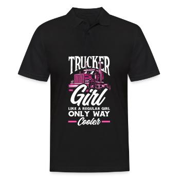 Chauffeur de camion Camionneur Chauffeur de camion Chauffeur - Polo Homme - noir - Devant - Kai (181cm)