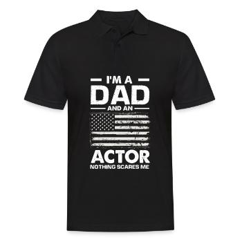 Drôle d’acteur Actrice Cadeau - Polo Homme - noir - Devant - Kai (181cm)