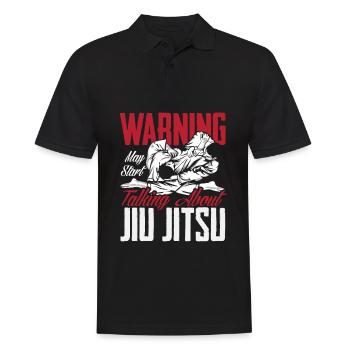 Jiu Jitsu Jiu Jitsu Jiu Jitsu - Männer Poloshirt - Schwarz - Vorne - Kai (181cm)