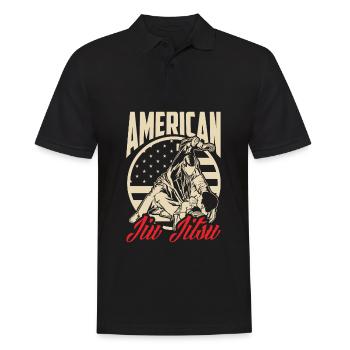 Jiu Jitsu Jiu Jitsu Jiu Jitsu - Männer Poloshirt - Schwarz - Vorne - Kai (181cm)