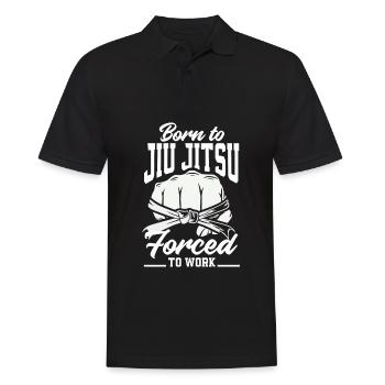 Jiu Jitsu Jiu Jitsu Jiu Jitsu - Männer Poloshirt - Schwarz - Vorne - Kai (181cm)