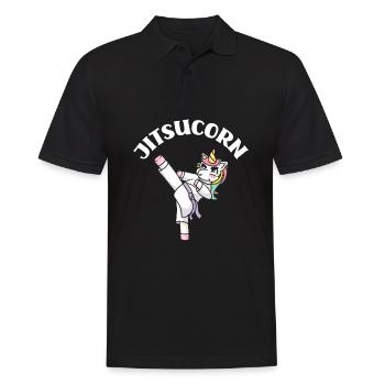 Jiu Jitsu Jiu Jitsu Jiu Jitsu - Männer Poloshirt - Schwarz - Vorne - Kai (181cm)