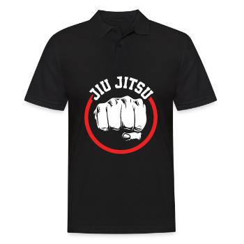 Jiu Jitsu Jiu Jitsu Jiu Jitsu - Männer Poloshirt - Schwarz - Vorne - Kai (181cm)