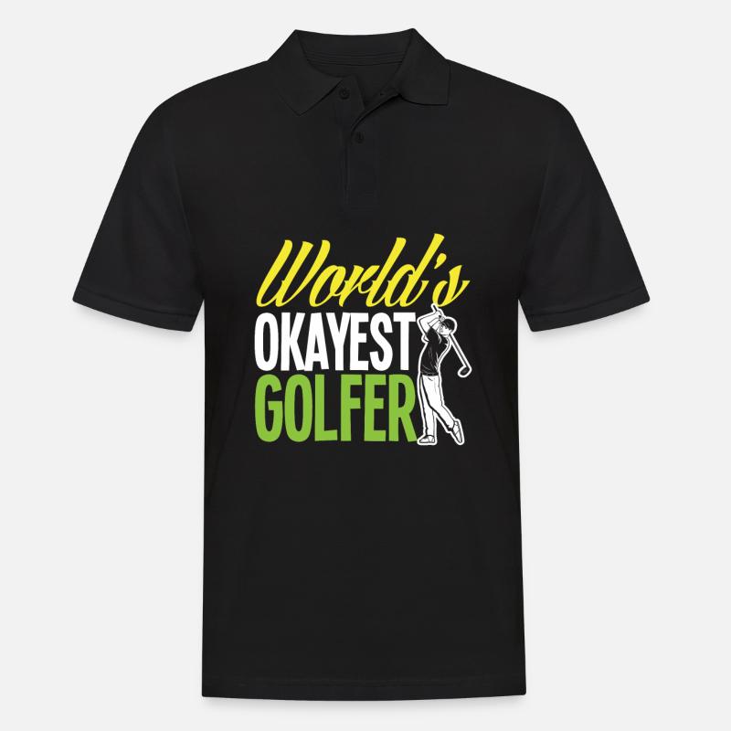Fun Golf Golf Golfer Gift - Men's Polo Shirt - black