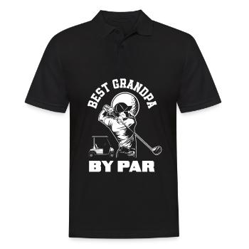 Lustiges Golfen Golf Golfer Opa Geschenk - Männer Poloshirt - Schwarz - Vorne - Kai (181cm)