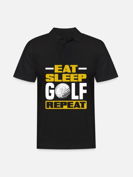 Fun Golf Golf Golfer Gift - Men's Polo Shirt - black