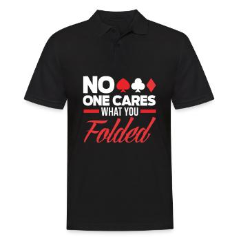 Joueur de poker Joueur de poker Cadeau de poker - Polo Homme - noir - Devant - Kai (181cm)