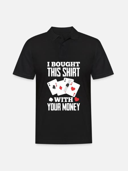Poker Player Poker Player Poker Gave - Herre poloshirt - sort