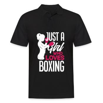Lustiges Boxen Boxer Geschenk - Männer Poloshirt - Schwarz - Vorne - Kai (181cm)