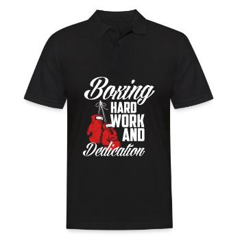 Lustiges Boxen Boxer Geschenk - Männer Poloshirt - Schwarz - Vorne - Kai (181cm)