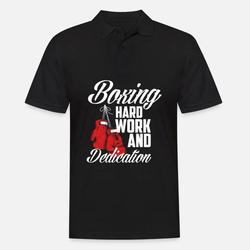 Lustiges Boxen Boxer Geschenk - Männer Poloshirt - Schwarz