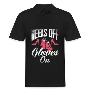 Lustiges Boxen Boxer Geschenk - Männer Poloshirt - Schwarz - Vorne - Kai (181cm)
