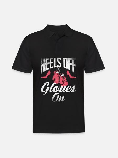 Funny Boxing Boxer Gift - Men's Polo Shirt - black