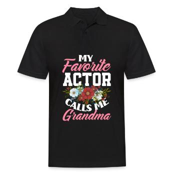Lustiges Schauspieler Schauspielerin Geschenk - Männer Poloshirt - Schwarz - Vorne - Kai (181cm)