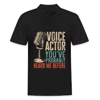 Drôle d’acteur Actrice Cadeau - Polo Homme - noir - Devant - Kai (181cm)