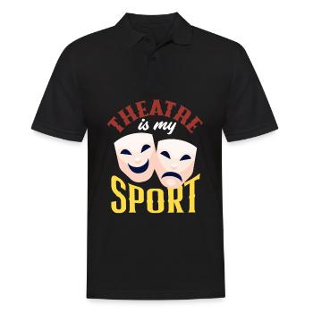 Lustiges Schauspieler Schauspielerin Geschenk - Männer Poloshirt - Schwarz - Vorne - Kai (181cm)