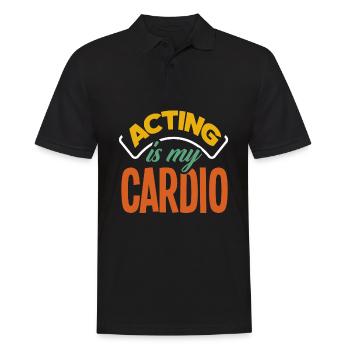 Drôle d’acteur Actrice Cadeau - Polo Homme - noir - Devant - Kai (181cm)