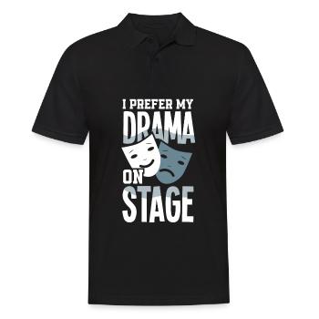 Drôle d’acteur Actrice Cadeau - Polo Homme - noir - Devant - Kai (181cm)