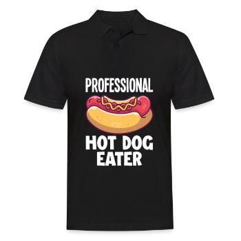 Hot Dog Hot Dogs Liebhaber Geschenk - Männer Poloshirt - Schwarz - Vorne - Kai (181cm)