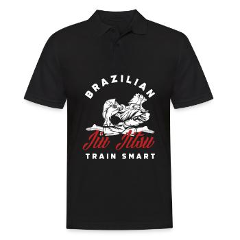 Jiu Jitsu Jiu Jitsu Jiu Jitsu - Männer Poloshirt - Schwarz - Vorne - Kai (181cm)