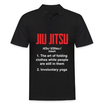 Jiu Jitsu Jiu Jitsu Jiu Jitsu - Männer Poloshirt - Schwarz - Vorne - Kai (181cm)