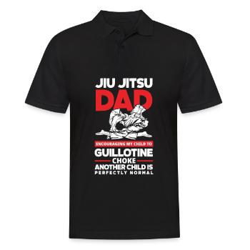 Jiu Jitsu Jiu Jitsu Jiu Jitsu - Männer Poloshirt - Schwarz - Vorne - Kai (181cm)