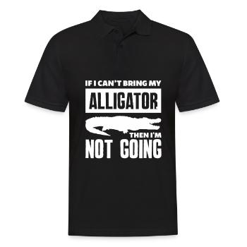 Alligator Alligatoren Krokodil Krokodile - Männer Poloshirt - Schwarz - Vorne - Kai (181cm)