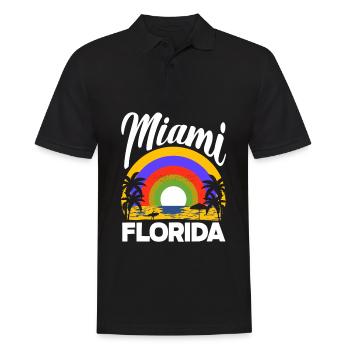 Florida - Men's Polo Shirt - black - Front - Kai (181cm)
