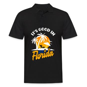 Florida - Men's Polo Shirt - black - Front - Kai (181cm)