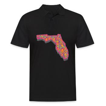 Florida - Men's Polo Shirt - black - Front - Kai (181cm)