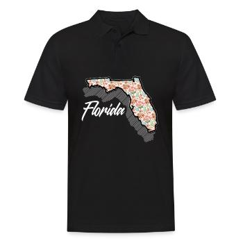 Florida - Men's Polo Shirt - black - Front - Kai (181cm)