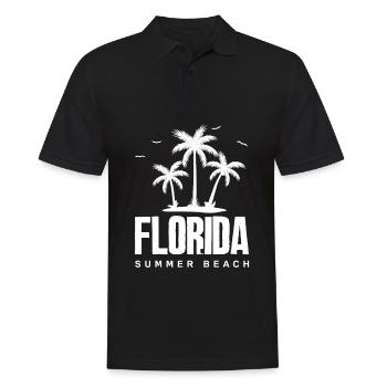 Florida - Men's Polo Shirt - black - Front - Kai (181cm)