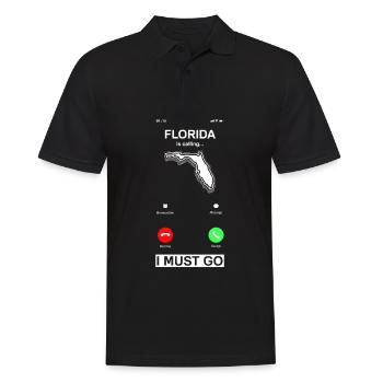 Florida - Men's Polo Shirt - black - Front - Kai (181cm)