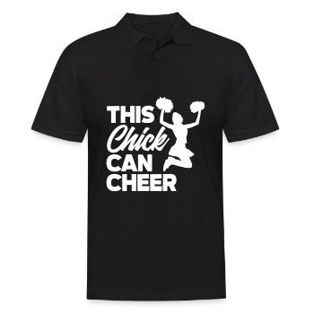 Drôle de pom-pom girl Cheerleading Cadeau - Polo Homme - noir - Devant - Kai (181cm)