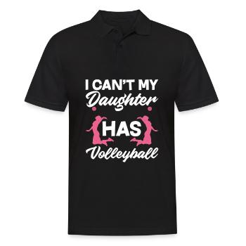 Drôle de volleyball maman papa cadeau - Polo Homme - noir - Devant - Kai (181cm)