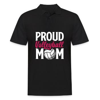 Drôle de cadeau de maman de volleyball - Polo Homme - noir - Devant - Kai (181cm)