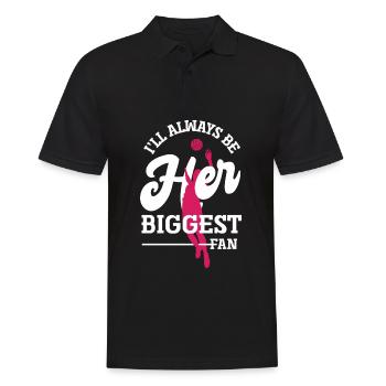 Drôle de volleyball maman papa cadeau - Polo Homme - noir - Devant - Kai (181cm)