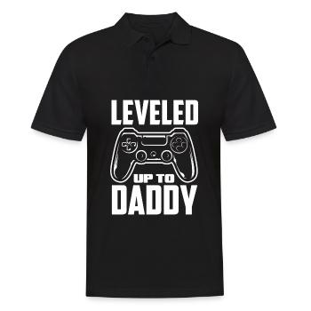 Papa Père Cadeau de la fête des pères - Polo Homme - noir - Devant - Kai (181cm)