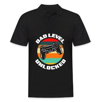 Papa Père Cadeau de la fête des pères - Polo Homme - noir - Devant - Kai (181cm)