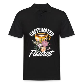 Florist Kaffee - Männer Poloshirt - Schwarz - Vorne - Kai (181cm)