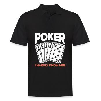 Poker Player Poker Player Poker Gift - Men's Polo Shirt - black - Front - Kai (181cm)