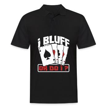 Joueur de poker Joueur de poker Cadeau de poker - Polo Homme - noir - Devant - Kai (181cm)