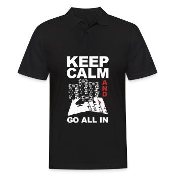Joueur de poker Joueur de poker Cadeau de poker - Polo Homme - noir - Devant - Kai (181cm)