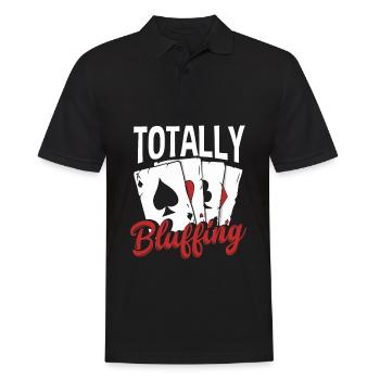 Joueur de poker Joueur de poker Cadeau de poker - Polo Homme - noir - Devant - Kai (181cm)