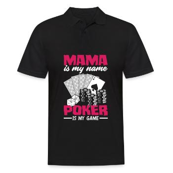 Joueur de poker Joueur de poker Cadeau de poker - Polo Homme - noir - Devant - Kai (181cm)
